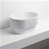 SIMAS Lavabo d'appoggio o incasso 50x33 cm bianco - Pomo di Simas