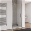 DEGHI Box doccia nicchia 90 cm battente con vetro trasparente e profilo cromo 195h - Nilo