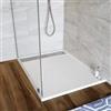 DEGHI Piatto doccia 70x90 cm bianco effetto pietra riducibile - Trey