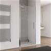 DEGHI Box doccia nicchia 95 cm battente con vetro opaco e profilo cromo 195h - Nilo