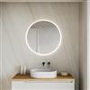 DEGHI Specchio da bagno led Ø 80 cm con luce perimetrale e retroilluminato - Geid