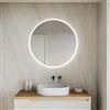 DEGHI Specchio da bagno led Ø 90 cm con luce perimetrale e retroilluminato - Geid
