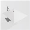 DEGHI Telo di ricambio 2x3 m in poliestere bianco per ombrellone Sakura
