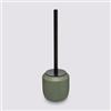 DEGHI Portascopino rotondo 12 cm verde kaki con scopino nero
