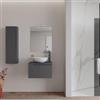 DEGHI Mobile bagno sospeso 60 cm con top antracite - Agave