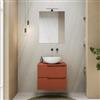DEGHI Mobile bagno sospeso 60 cm terracotta cannettato con top - Konai plus