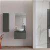 DEGHI Mobile bagno sospeso 60 cm con top verde cemento - Agave