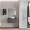 DEGHI Mobile bagno sospeso 80 cm con top antracite - Agave
