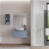 DEGHI Mobile bagno sospeso 80 cm con top carta da zucchero - Agave