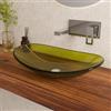 VITRA Lavabo da appoggio 53x35 cm in vetro verde - Esme