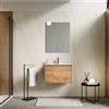 DEGHI Mobile bagno sospeso 60 cm rovere gold con lavabo - Edith