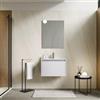 DEGHI Mobile bagno sospeso 60 cm bianco opaco con lavabo - Edith