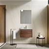 DEGHI Mobile bagno sospeso 60 cm rovere deciso con lavabo - Edith