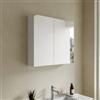 DEGHI Specchio contenitore bagno cm 80 x 68 bianco lucido 2 ante