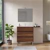 DEGHI Mobile bagno a terra 80 cm rovere deciso con lavabo - Calipso