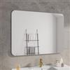 DEGHI Specchio da bagno 90x120 cm con bordi arrotondati reversibile - Rilos