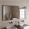 DEGHI Specchio bagno 70x140 cm reversibile con cornice nero opaco - Talas