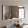 DEGHI Specchio bagno 70x140 cm reversibile con cornice spazzolato - Talas