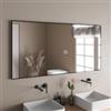 DEGHI Specchio bagno 70x140 cm reversibile con cornice nero lucido - Talas