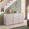 DEGHI Madia 182x89h cm cashmere con 3 ante e top rovere lindberg - Mavik