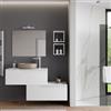 DEGHI Mobile bagno sospeso 100 cm bianco opaco con cassetto e top - Agave
