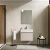 DEGHI Mobile bagno sospeso 60 cm con cassetto cashmere e lavabo integrato - Edith