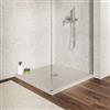 DEGHI Piatto doccia 80 x 80 cm effetto pietra sabbia in acrilico - Kero