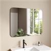 DEGHI Specchio da bagno 70x90 cm con bordi arrotondati reversibile - Rilos
