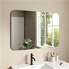DEGHI Specchio da bagno 70x110 cm con bordi arrotondati reversibile - Rilos