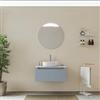 DEGHI Mobile bagno sospeso 80 cm carta da zucchero con top bianco petalo - Sleek