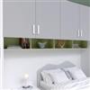 DEGHI Mensola 240x28h cm per armadio a ponte 333 cm con vani a giorno verde - Jennifer