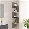 DEGHI Mensola bagno 30x150 h cm in legno tortora - Tetris