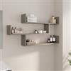 DEGHI Mensola bagno 120x60 h cm in legno tortora - Tetris