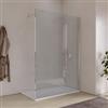 DEGHI Box doccia Walk in 150 cm vetro 8 mm anticalcare trasparente e profilo spazzolato 200h - Keep