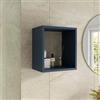 DEGHI Pensile bagno 35 x 35h cm con vano a giorno in legno blu esotico - Cuki