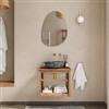 DEGHI Mobile bagno sospeso 60 cm in legno di acacia - Malvina