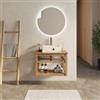 DEGHI Mobile bagno sospeso 70 cm in legno di acacia - Malvina