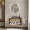 DEGHI Mobile bagno sospeso 100 cm in legno di acacia - Malvina