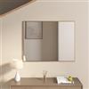 DEGHI Specchio 70x110 cm reversibile con cornice bronzo spazzolato - Talas