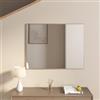 DEGHI Specchio 70x110 cm reversibile con cornice champagne - Talas