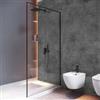 DEGHI Set 4 pannelli rivestimento parete da 4 mm in SPC 30x60h cm effetto pietra carbone - Thais