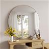 DEGHI Specchio rotondo 120 cm con cornice champagne - Talas