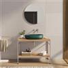 DEGHI Mobile bagno a terra 100 cm portalavabo champagne e rovere - Axis