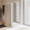 DEGHI Scarpiera armadio 53x160h cm bianco con 1 anta a specchio e 6 ripiani - Boos