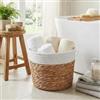 NOBILI Cesto contenitore 25x18h cm in rattan e corda bianco