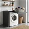 DEGHI Modulo porta lavatrice 67x98h cm antracite con ripiano estraibile - Lavya