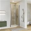 DEGHI Box doccia nicchia 100 cm saloon con vetro trasparente e profilo cromo 200h - Endys