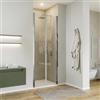 DEGHI Box doccia nicchia 80 cm saloon con vetro trasparente e profilo cromo 200h - Endys