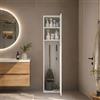 DEGHI Colonna portascope 40x188h cm bianco con 2 ante - Lavya