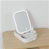 DEGHI Organizer 20x15 cm bianco con specchio led touch